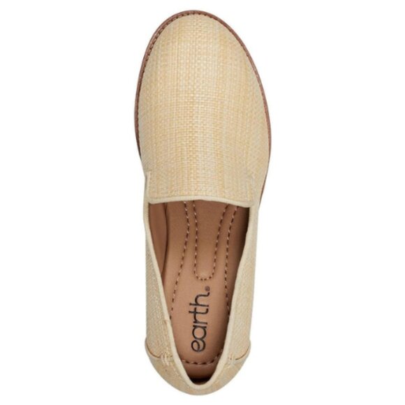 Earth Footwear Women's, EDNA2 Casual Round Toe Loafer, Raffia Upper, Beige, 11 M - Picture 6 of 6
